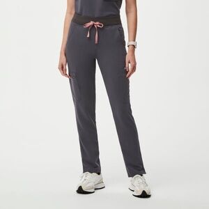 Women’s Charcoal Yola High Waisted- Skinny Scrub Pants- XS/Regular FIGS